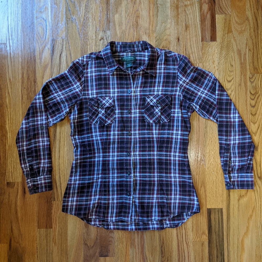 Eddie Bauer Women's Flannel Shirt. Size Medium.